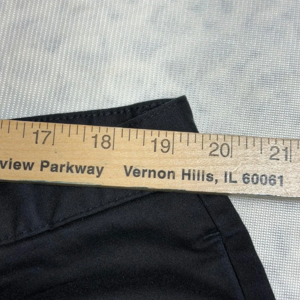 Dockers Mens 42x30 Black Pleated Chinos‎ Stretch Cotton Straight Leg Pants